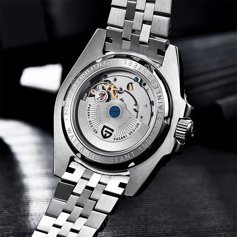 New PD-1662 PAGANI DESIGN GMT Automatic Wristwatch Stainless Steel 100M Waterproof Men Watch Top Brand 40mm Mechanical Watch Men