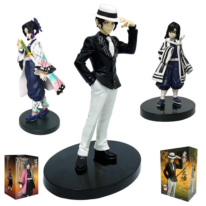 Anime Figure Demon Slayer Figures Kimetsu No Yaiba Doll Tanjiro Nezuko Zenitsu Figurine Inosuke Warrior Action Figure Model Toys