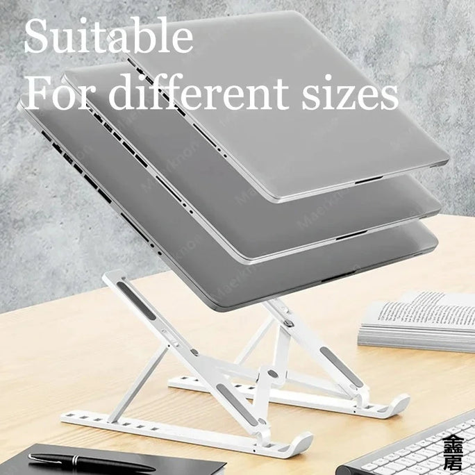 Portable foldable computer monitor stand, adjustable laptop stand, suitable for small-sized tablet dock accessories