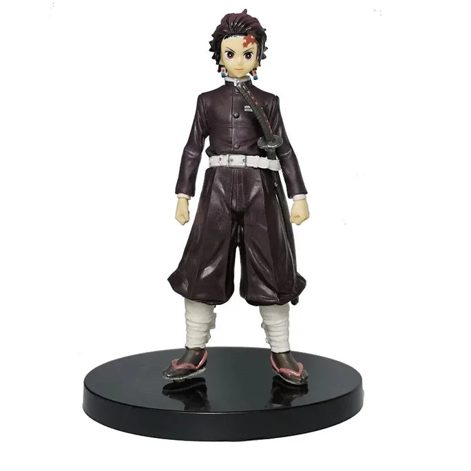 Anime Figure Demon Slayer Figures Kimetsu No Yaiba Doll Tanjiro Nezuko Zenitsu Figurine Inosuke Warrior Action Figure Model Toys