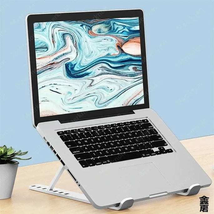 Portable foldable computer monitor stand, adjustable laptop stand, suitable for small-sized tablet dock accessories
