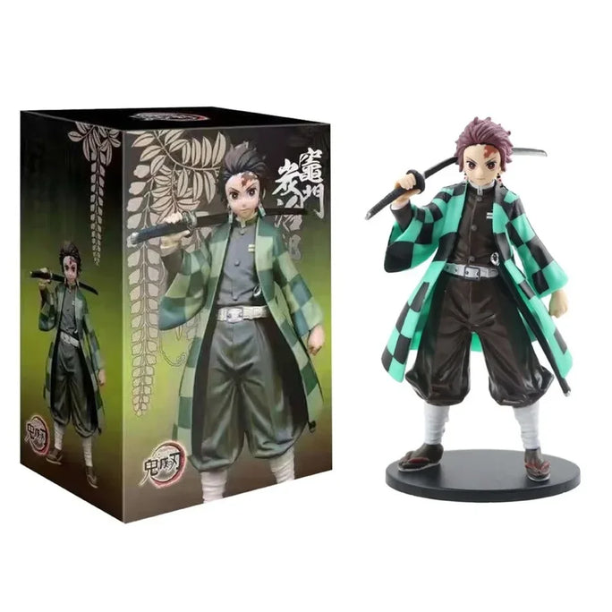 Anime Figure Demon Slayer Figures Kimetsu No Yaiba Doll Tanjiro Nezuko Zenitsu Figurine Inosuke Warrior Action Figure Model Toys