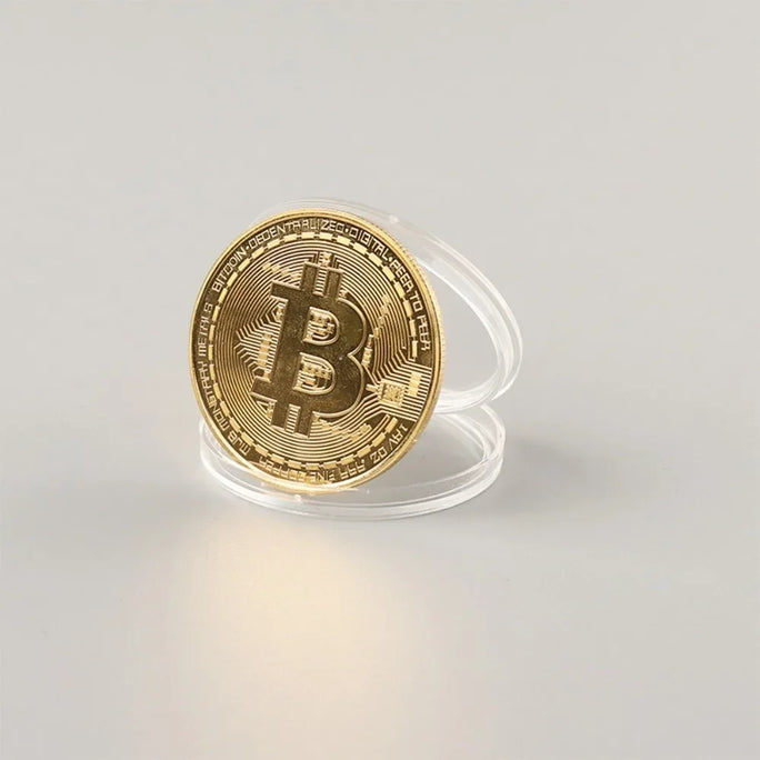 1pcs Bitcoin Gold Coins Virtual Coins Commemorative Coins Small Gifts Bitcoin Foreign Trade