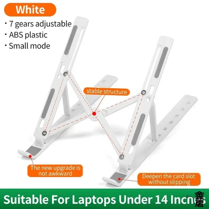 Portable foldable computer monitor stand, adjustable laptop stand, suitable for small-sized tablet dock accessories